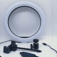 led环形补光灯手机直播三色变光美颜灯嫩肤灯三脚架摄影拍照设备