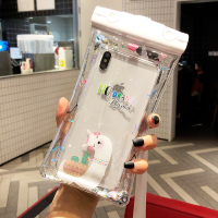 手机防水袋潜水手机套可触摸屏游泳外卖卡通苹果x华为通用防水包