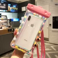 手机防水袋潜水手机套可触摸屏游泳外卖卡通苹果x华为通用防水包