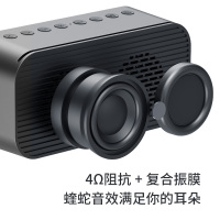 / m3.无线蓝牙音箱手机超重低音炮钢炮迷你小型音响户外大音量便携式闹钟支付宝收钱提示家用环绕