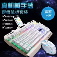 背光键盘鼠标套装机械手感办公家用键鼠吃鸡游戏电脑笔记本