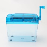便携迷你家用手动碎纸机a6小型办公静音碎纸机手摇纸张粉碎机