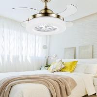 吊扇灯风扇灯客厅餐厅卧室家用简约风扇欧式吊灯fs 炫风【38瓦三档调色】三档调风★12-18㎡