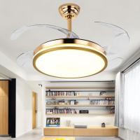 隐形风扇灯吊扇灯餐厅电扇带灯大风力灯扇一体卧室灯吊扇家用客厅