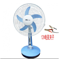 户外电瓶车台扇电动车12v电瓶16寸48v72伏60v电扇220v通用电风扇 16寸12V风扇+12V电瓶夹子