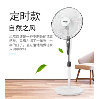 批發16寸电风扇落地扇家用客厅静音摇头宿舍台扇工业扇大风力卧室 16寸白色带定时