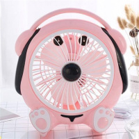 电风扇学生卡通小台扇办公风扇宿舍节能型微风迷你风扇台式落地扇 音乐狗【加强版】