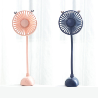 f3夹子夹式usb接口小型风扇夹扇床上床头挂学生宿舍寝室可爱充电款电扇婴儿车超静音便携式电池大风力 珊瑚粉+藏青色