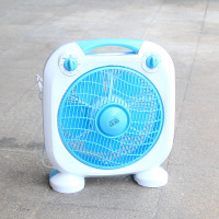 冠凌美怡静10寸台式转页鸿运扇家用台扇宿舍电扇小型风扇纯铜电机 湖蓝色-A13