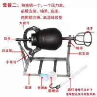 老式手摇爆米花机器商用传统爆米花机大炮锅蹦栗子机干嘣鸡爆谷机 5斤熟铁锅 手动套餐4