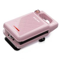 三明治机早餐机家用多功能轻食机三文治土面包吐司压烤机 三明治机LA107【樱粉】