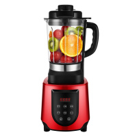 静音破壁机加热家用多功能全自动豆浆机榨汁机搅拌机料理机 中国红（普通款)