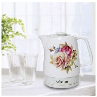 陶瓷电水壶电热水壶烧水壶防干烧自动断电304食品级水壶中秋礼品 带刺玫瑰1.7L
