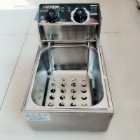 电炸炉大容量不锈钢电炸锅商用单双缸炸锅炸油条炸薯条温控小吃 81单缸炸炉+一个炸蓝（加厚定时款）