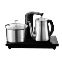 全自动上水电热烧水壶泡茶专用茶台电磁茶炉烧茶器具套装 不锈钢