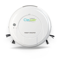 新一代智能扫地机器人家用自动清洁机懒人智能吸尘器拖地机迷你 白色*三合一【出口加强版】