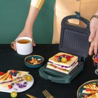 三明治机早餐机家用烤面包机吐司帕尼尼机煎牛排机吐司机 透明