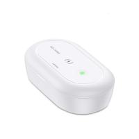 uv紫外线消毒机家用小型手机内裤内衣衣物臭氧盒箱器便携 【优雅白】双侧紫外灯★臭氧+c波紫外线★10w无线充电