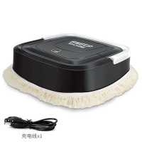 扫地拖地机器人家用全自动智能扫地干擦湿拖一体机懒人扫拖地神器 黑色普通版（只可干擦）