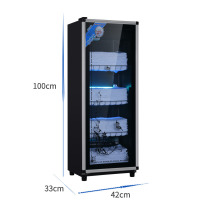 院毛巾消毒柜浴巾内衣玩具紫外线小型商用理发店消毒机 208升【紫外线+臭氧+低温】四层