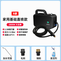 高压高温蒸汽清洁机家用消毒厨房油烟机蒸汽喷洗车机空调清洗机 B款-2800W-家用直喷版-黑色
