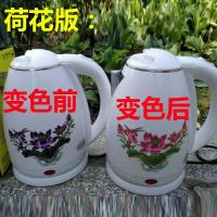 托玛琳变色养生水壶净化水质电水壶304不锈钢家用电热烧水壶 图片款
