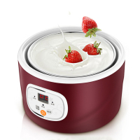 智能酸奶机1l大容量 送20小包菌粉 全自动家用自制纳豆米酒机 智能紫色（送酸奶菌）