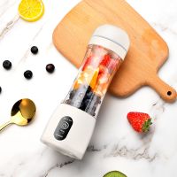 榨汁机迷你便携小型多功能果汁机家用电动蔬菜水果辅食学生榨汁杯 白色6刀头自带过滤网送果谱杯刷剥橙器