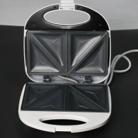 三明治早餐机烤面包吐司多功能三明治机华夫饼机家用双面煎蛋机 三角盘