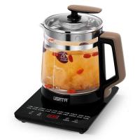 燕窝养生壶多功能全自动加厚玻璃电热水壶煮花茶壶20b 雅典黑