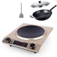 3500w凹面电磁炉大功率家用特价电池炉凹型商用凹灶爆炒 双旋钮凹面（D18)套餐2