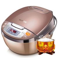 电饭煲锅4l/5l升大容量智能家用2-3-4-5-6-8人 浅褐色【4升/陶晶内胆】