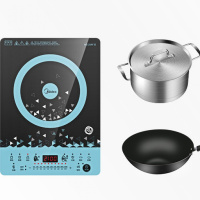 / c22-rh2275电磁炉家用2200w功率池炉匀火触摸速热爆炒 WT2112T带预约+高汤锅炒锅