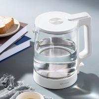 玻璃烧水壶家用全自动开水壶煮茶专用透明电热水壶白茶壶 白色