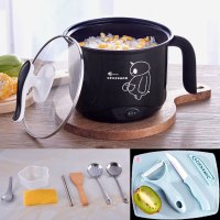 电锅宿舍学生锅小电锅迷你多功能家用小锅寝室火锅煮面电煮锅1人2 1.8不粘锅+刀具收藏送礼升级版可煎炒