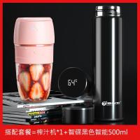 榨汁机家用水果小型便携式多功能炸果汁机充电搅拌电动榨汁杯 樱花粉-青春暖心套装