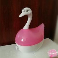 粉猪加湿器家用静音大容量办公室卧室空气增湿净化卡通动物 天鹅