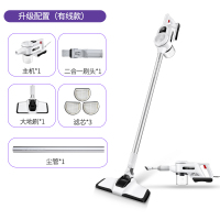 吸尘器家用小型大吸力功率无线强力静音手持吸猫狗毛吸拖地一体机 白色有线款+3个滤芯