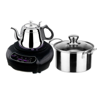 /h1迷你电磁炉小型电茶炉1000w两档调控学生宿舍火锅炉 H1+罗马壶+汤锅