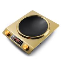 凹面电磁炉 家用大功率3500w 商用爆炒特价防水3000w凹型配锅 凹面金色电磁炉 3000W（汤锅）