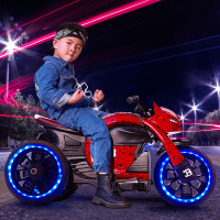 儿童电动摩托车小孩电动车三轮车宝宝电瓶车可坐童车玩具车可坐人