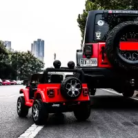 JEEP儿童电动车4轮宝宝充电玩具车带遥控越野汽车小孩可坐人童车