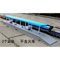 奋发仿真火车模型沙盘场景配件HO比例中国式火车站台模型月台 2个中国式火车站台