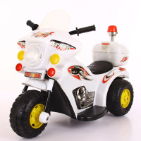 儿童电动车 摩托男女小孩踏板三轮车 炫酷电瓶越野警车可坐人