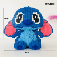 成人减压组装玩具微型钻石小颗粒儿童拼插积木兼容乐高女孩子 8014超大史迪仔