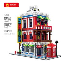 万格世界建筑小颗粒街景拼装积木日本罗马模型高难度成人立体 转角商品(2332pcs)6311