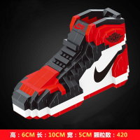 篮球鞋子积木拼图兼容乐高微钻石颗粒送给男生的创意 1