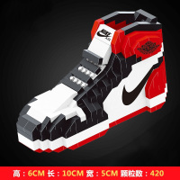 篮球鞋子积木拼图兼容乐高微钻石颗粒送给男生的创意 2