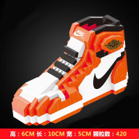 篮球鞋子积木拼图兼容乐高微钻石颗粒送给男生的创意 9