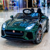 新捷豹儿童电动跑车四轮带遥控可坐人小孩摇摆童车宝宝玩具车轿车